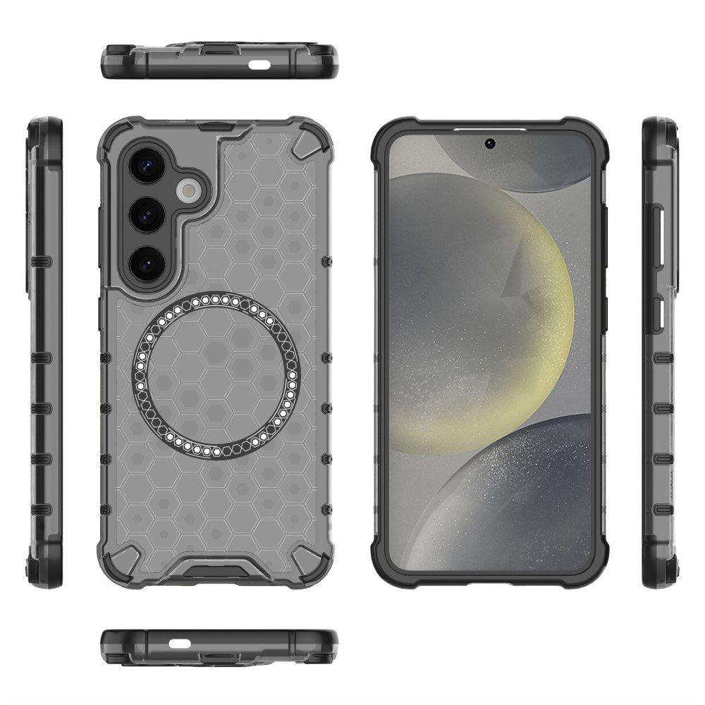 Kryt na Samsung Galaxy S24 odolný Honeycomb s podporou Magsafe šedý