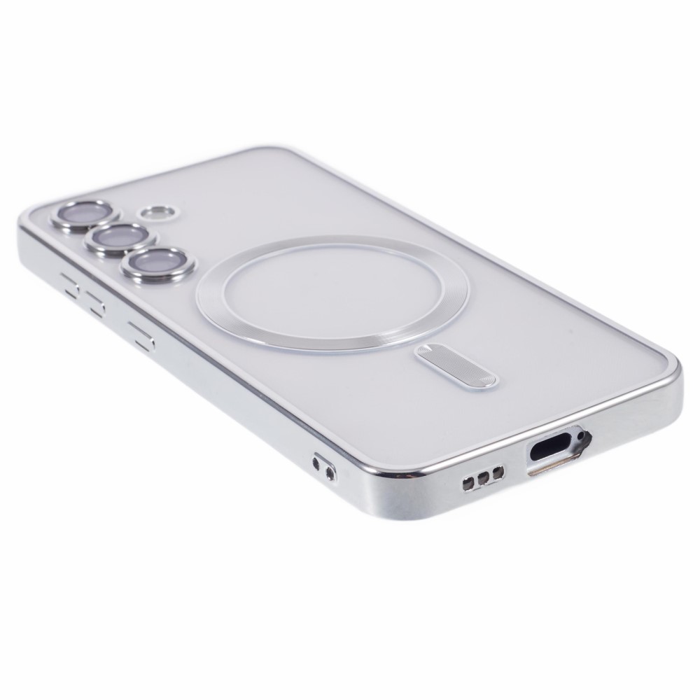 Kryt na Samsung Galaxy S24 s podporou MAGSAFE stříbrný