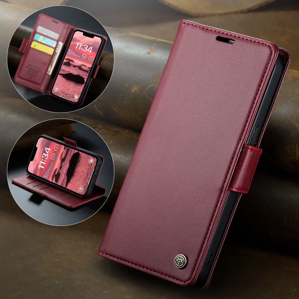 Pouzdro na iPhone 16E CASEME Smooth červené
