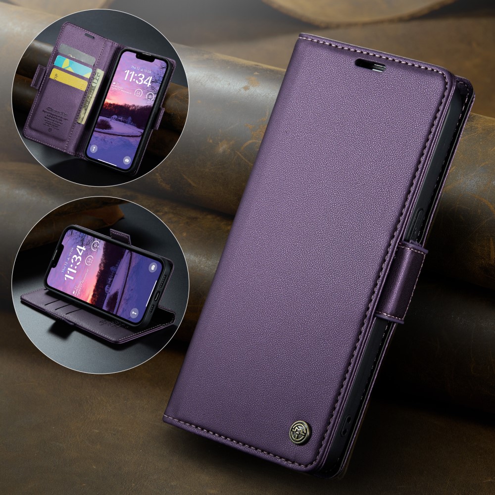 Pouzdro na iPhone 16E CASEME Smooth fialové