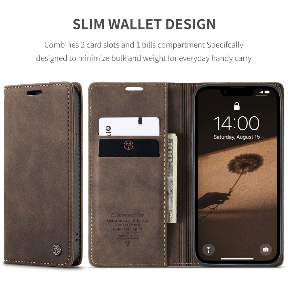 Pouzdro CASEME pro iPhone 16E hnědé
