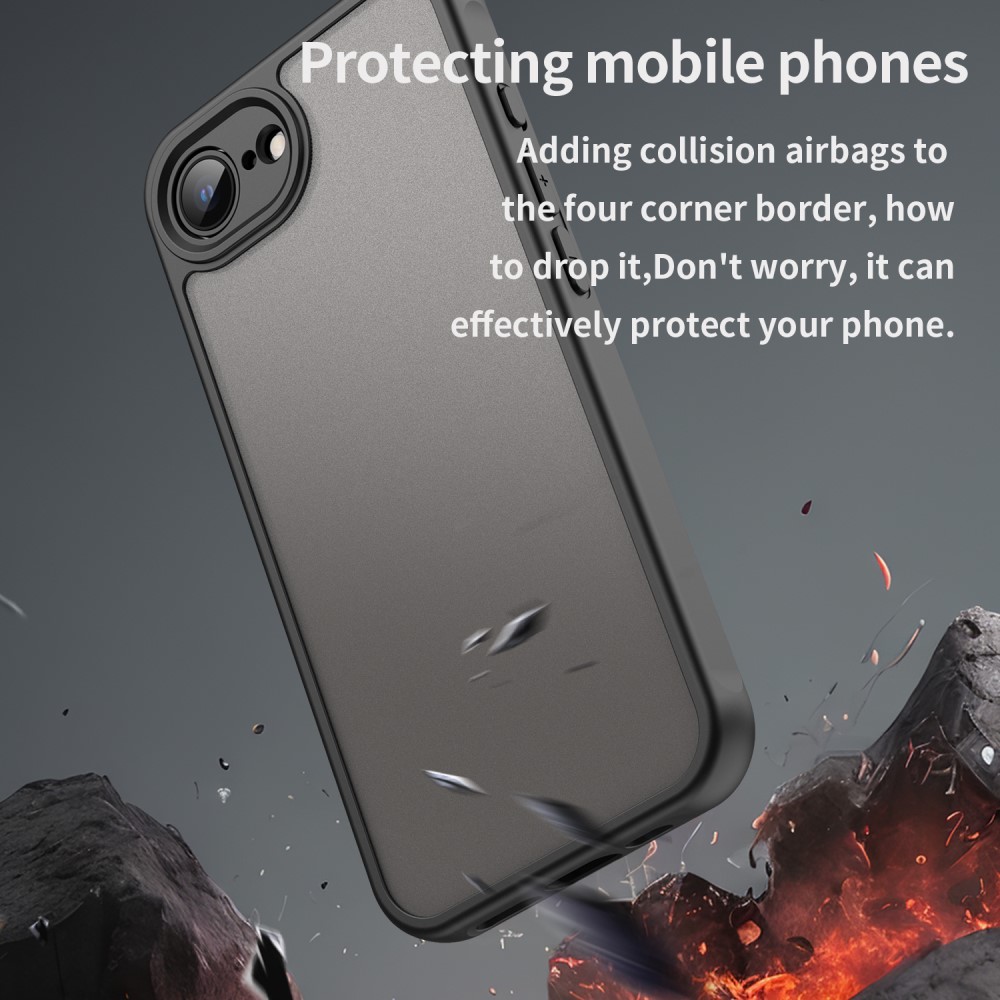 Kryt na iPhone 16E Frosted černý