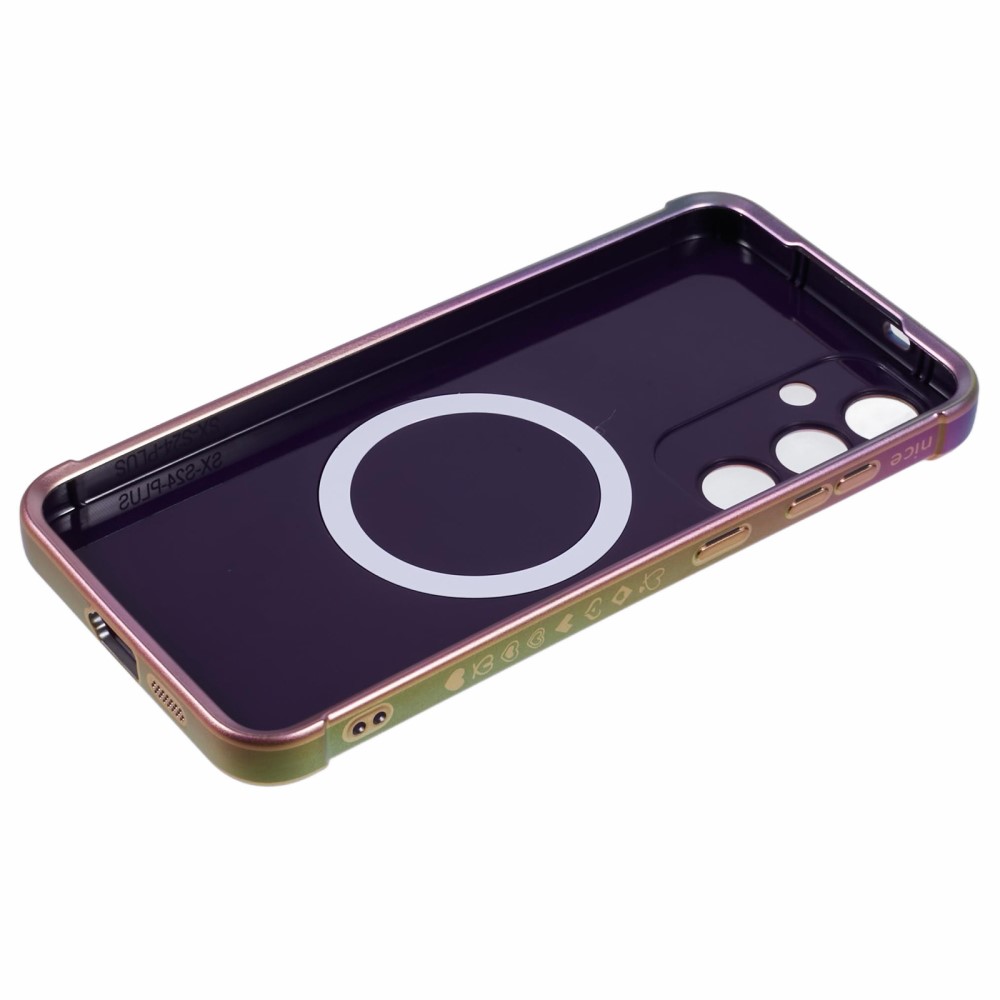Kryt na Samsung Galaxy S25 Srdíčko s podporou MagSafe duhový