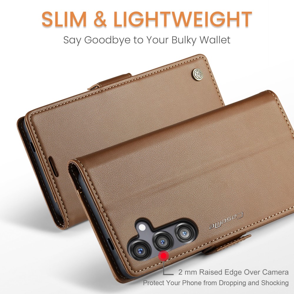Pouzdro na Samsung Galaxy S24 FE CASEME smooth hnědé