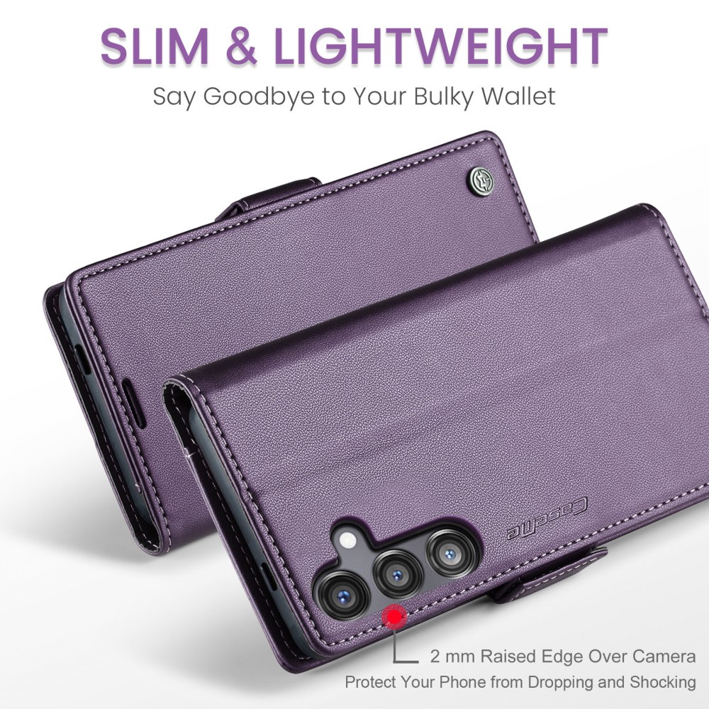 Pouzdro na Samsung Galaxy S24 FE CASEME smooth fialový