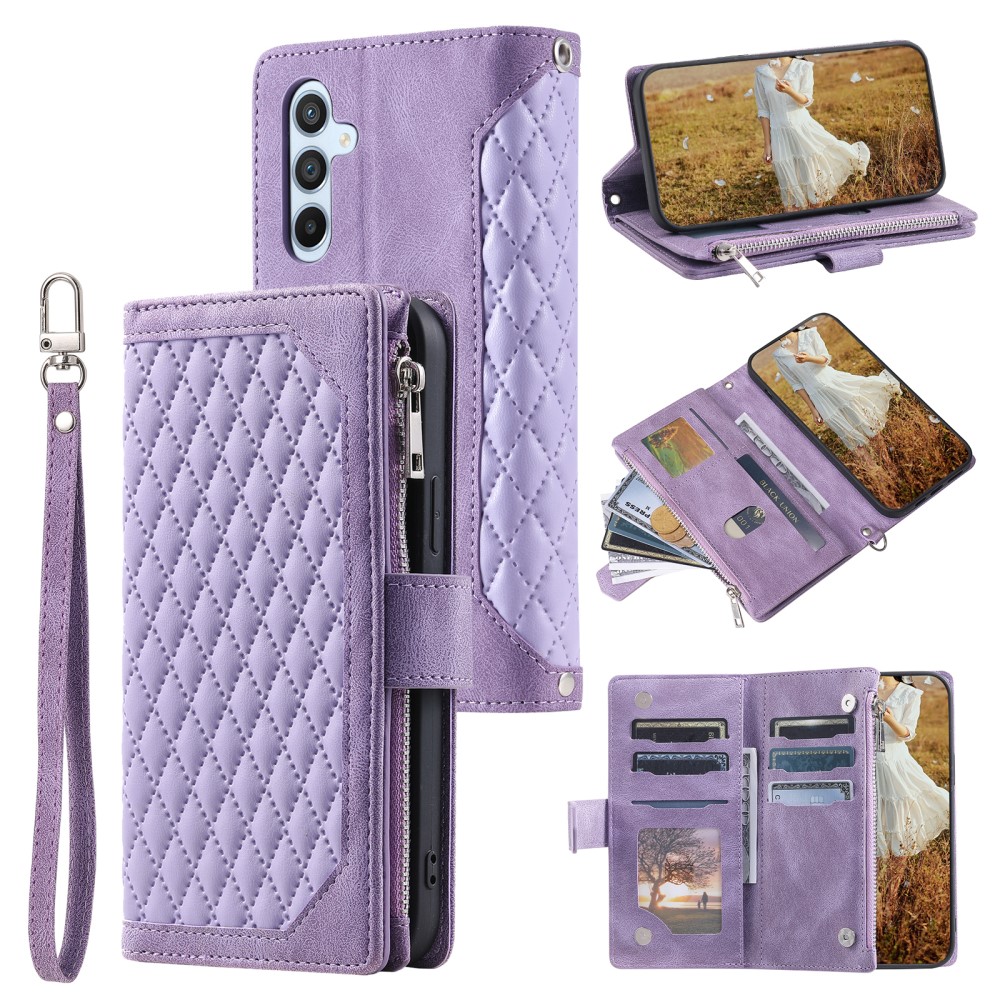 Pouzdro na Samsung Galaxy S24 FE Luxury Double Layer fialové
