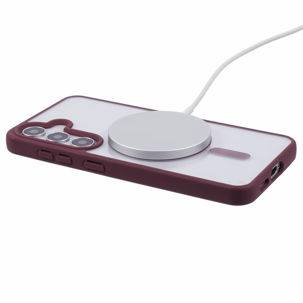 Kryt na Samsung Galaxy S23 FE matný s podporou MagSafe vínový