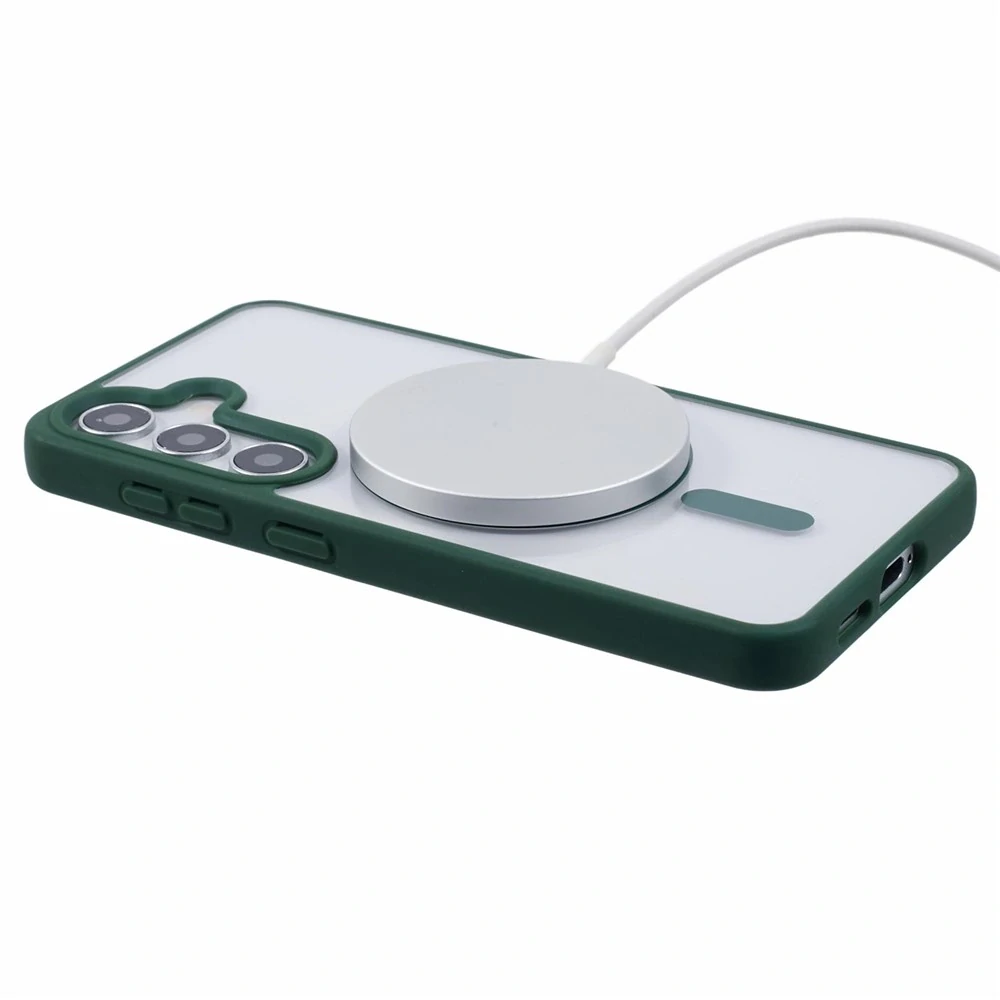 Kryt na Samsung Galaxy S24+ matný s podporou MagSafe zelený