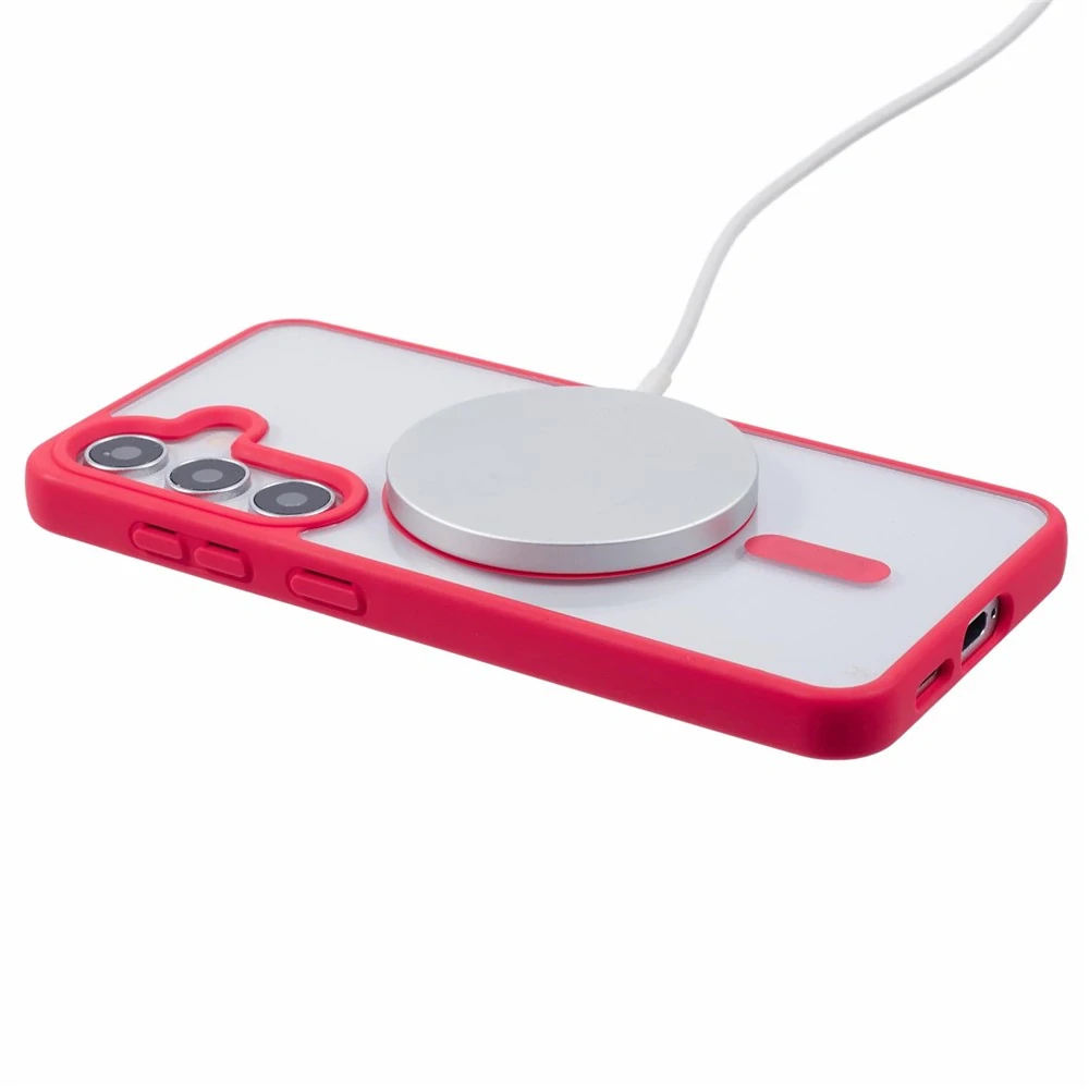 Kryt na Samsung Galaxy S24+ matný s podporou MagSafe červený