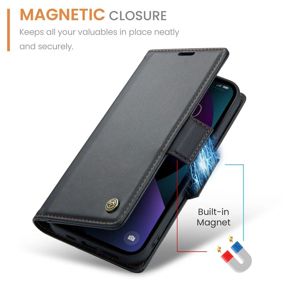 Pouzdro na iPhone 15 Plus CASEME smooth černé