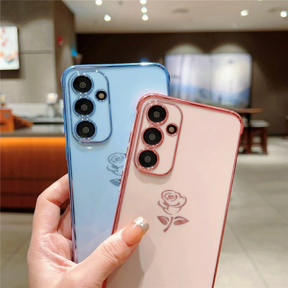 Kryt na Samsung Galaxy S25 růže černý