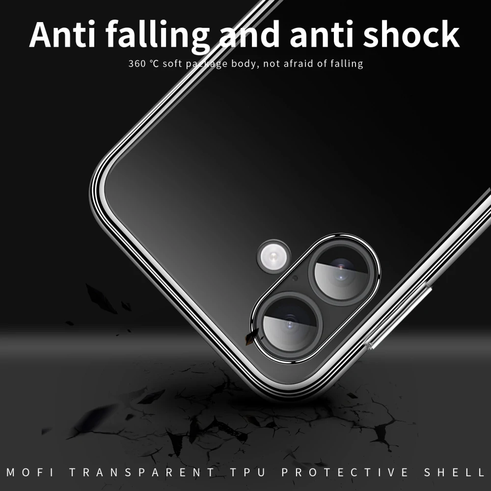 Kryt na iPhone 17 Gumový MOFI čirý