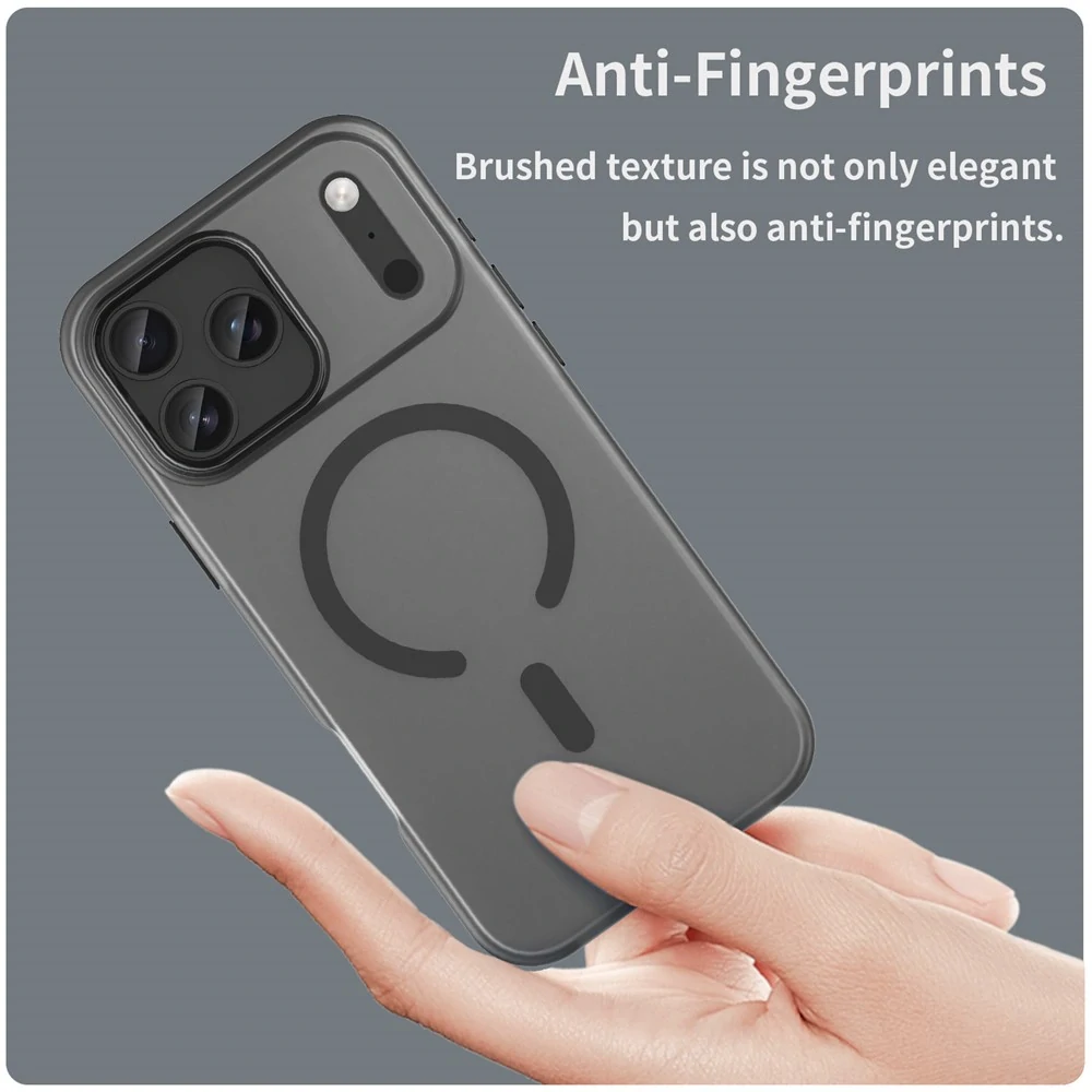Kryt na iPhone 17 Pro Max Candy s podporou MAGSAFE černý