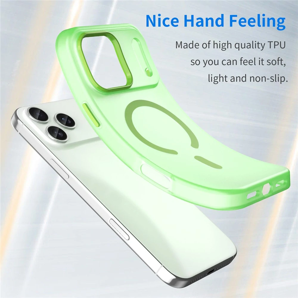 Kryt na iPhone 17 Pro Max Candy s podporou MAGSAFE zelený