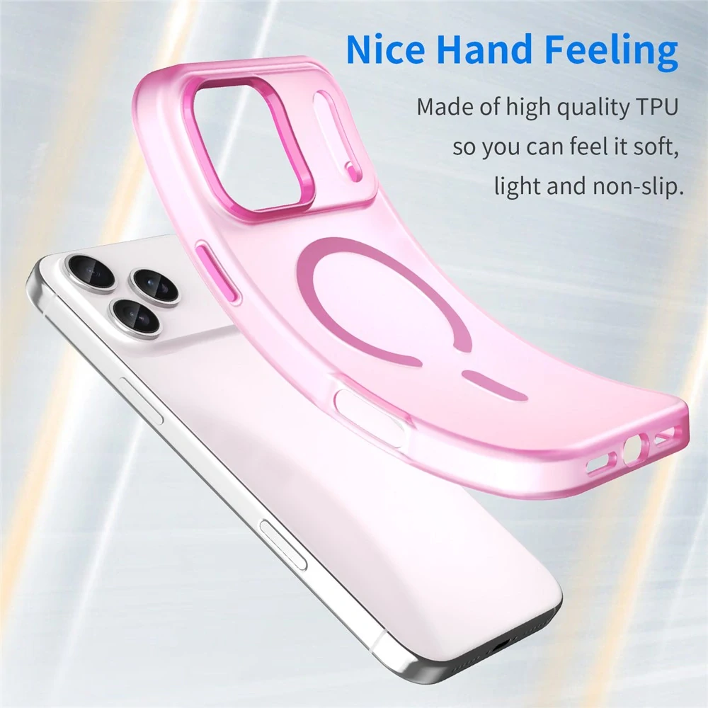 Kryt na iPhone 17 Pro Max Candy s podporou MAGSAFE růžový