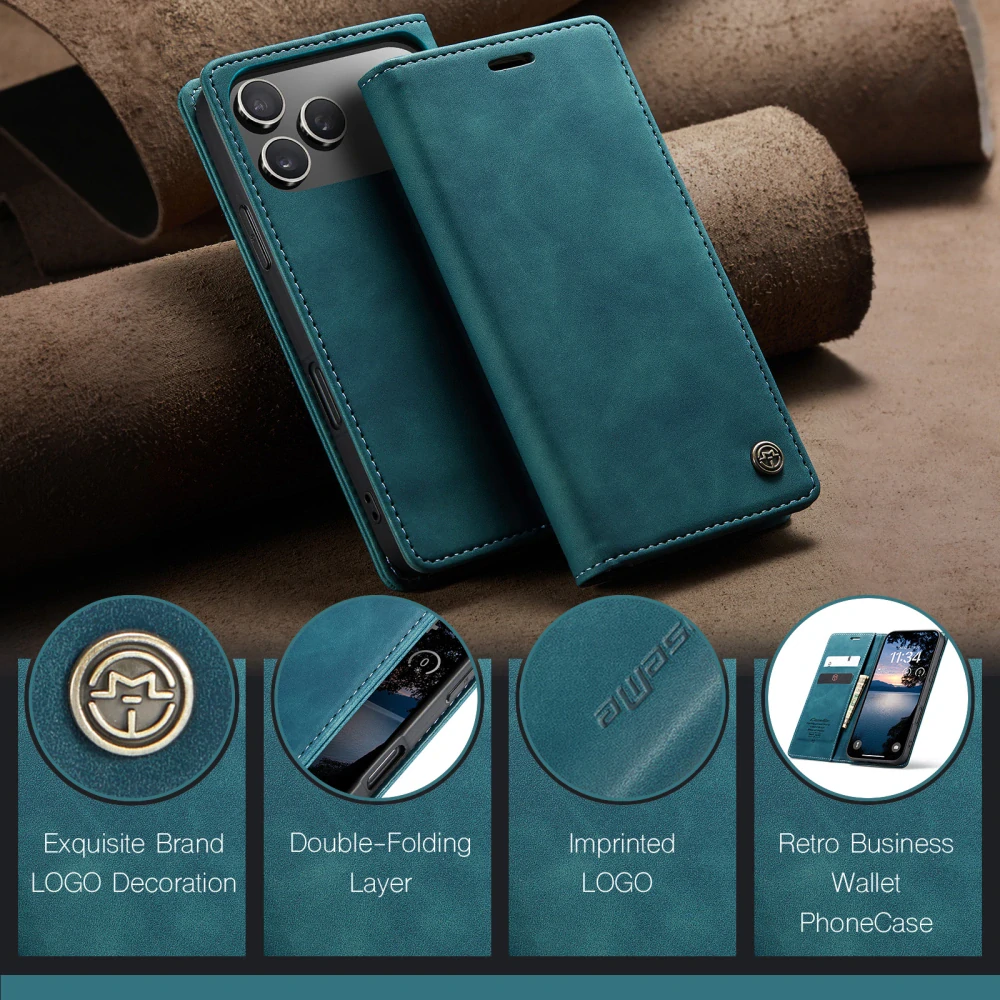 Pouzdro CASEME pro iPhone 17 Pro Max modré
