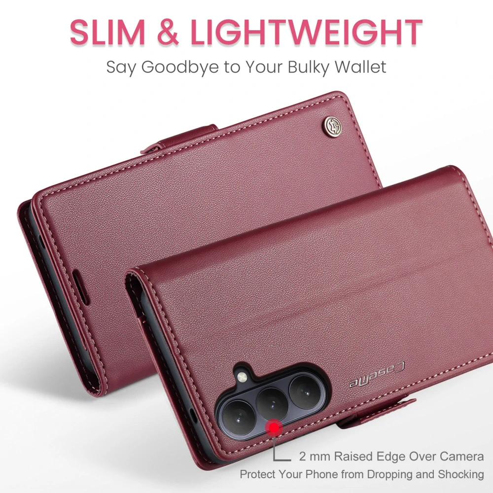 Pouzdro na Samsung Galaxy S26 CASEME smooth červené