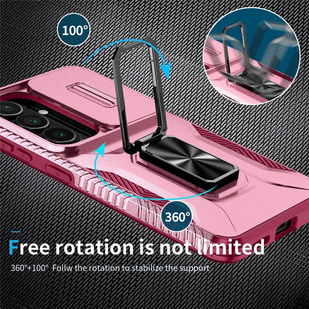 Kryt na Samsung Galaxy S26 odolný s krytkou na fotoaparát vínový