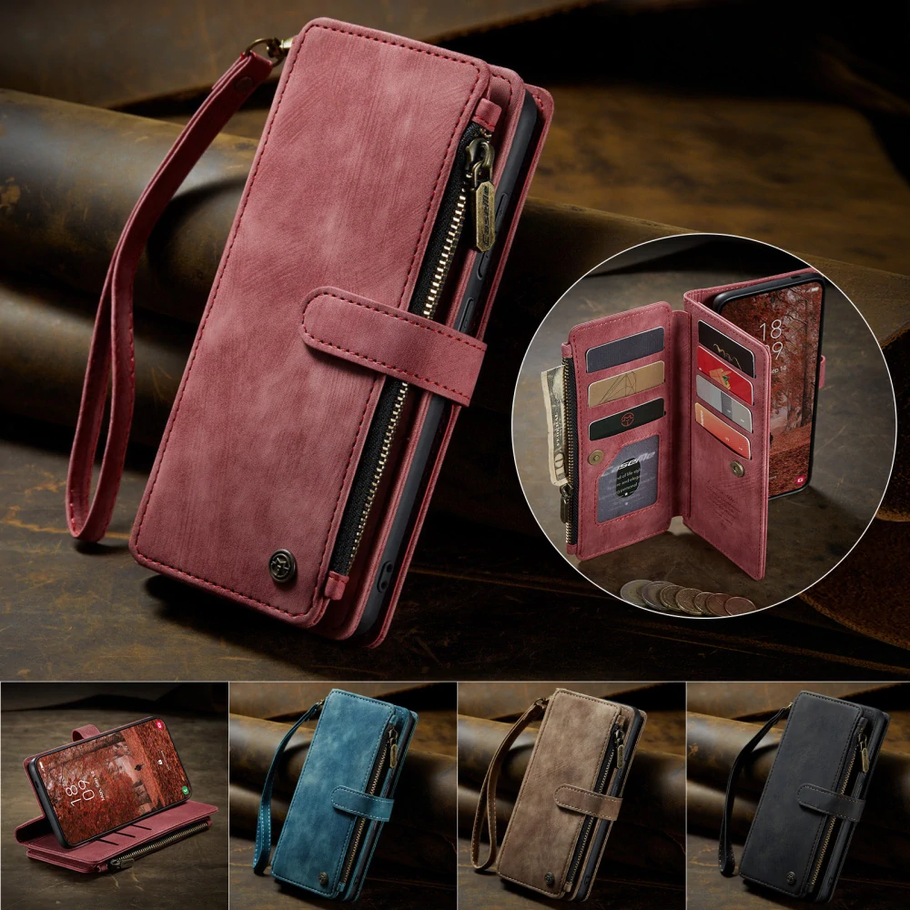 Pouzdro na Samsung Galaxy S26 CASEME Deluxe červené