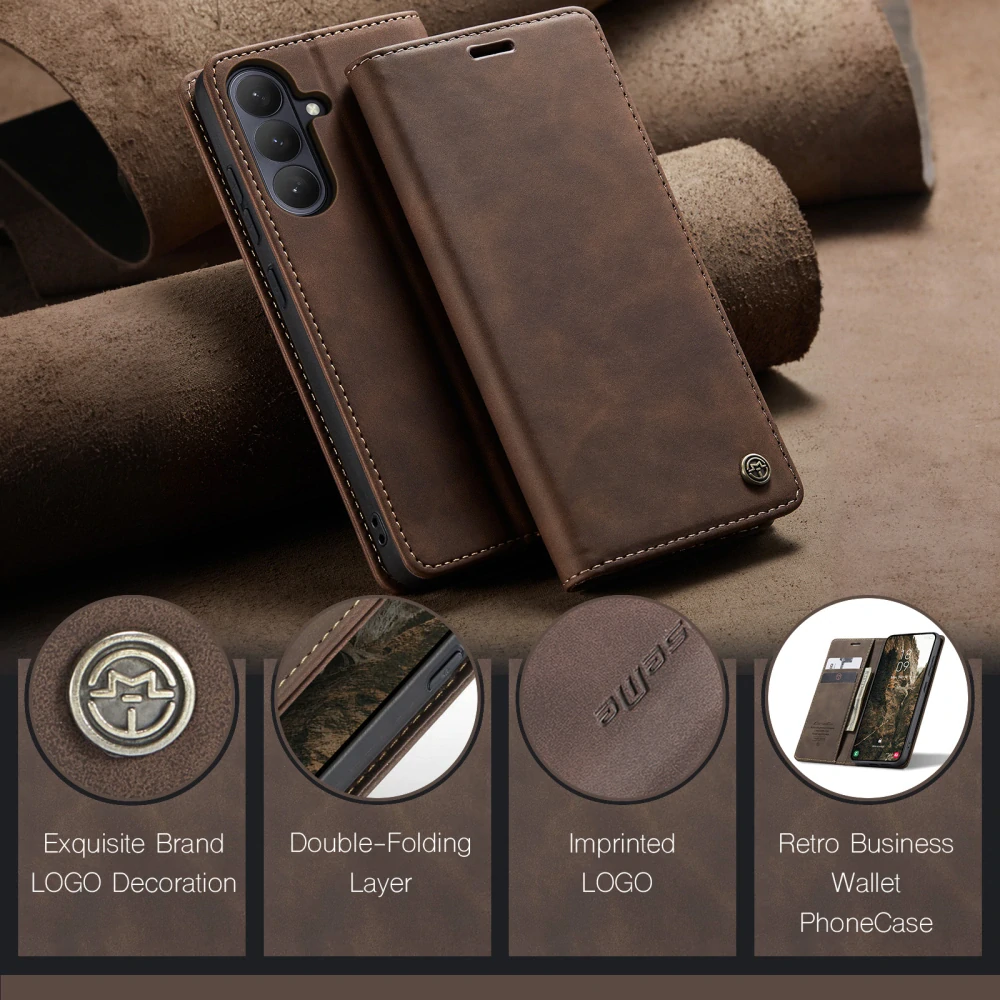 Pouzdro na Samsung Galaxy S26 CASEME hnědé