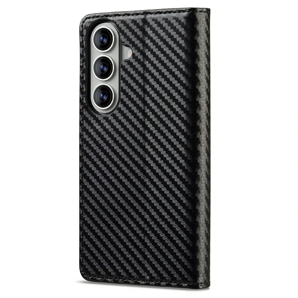 Pouzdro na Samsung Galaxy S26 LC.IMEEKE Carbon vertical