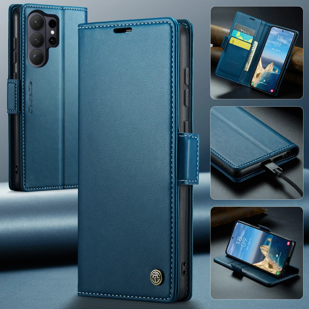 Pouzdro na Samsung Galaxy S26 Ultra CASEME smooth modré