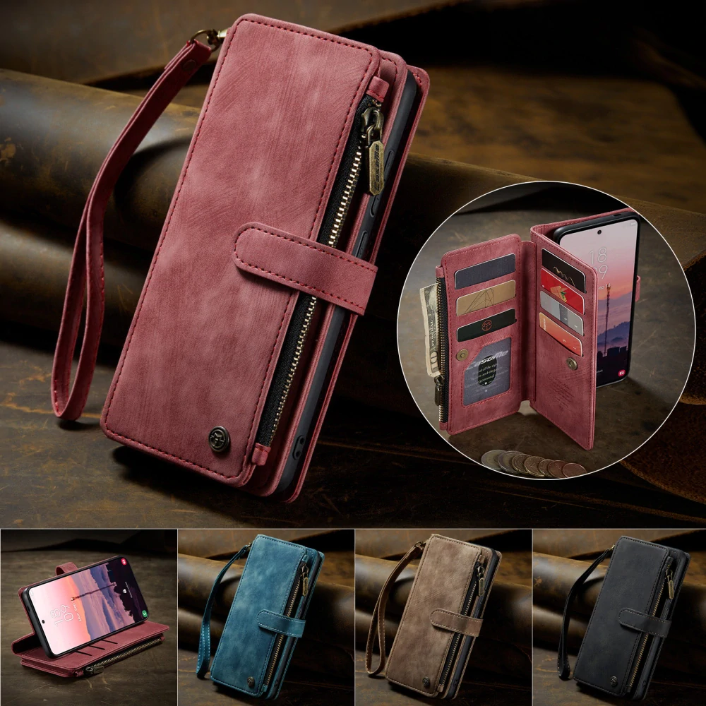 Pouzdro na Samsung Galaxy S26 Ultra CASEME Deluxe červené
