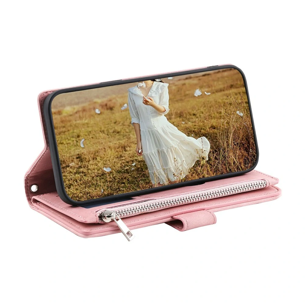 Pouzdro na Samsung Galaxy S26 Ultra Luxury Double Layer růžové