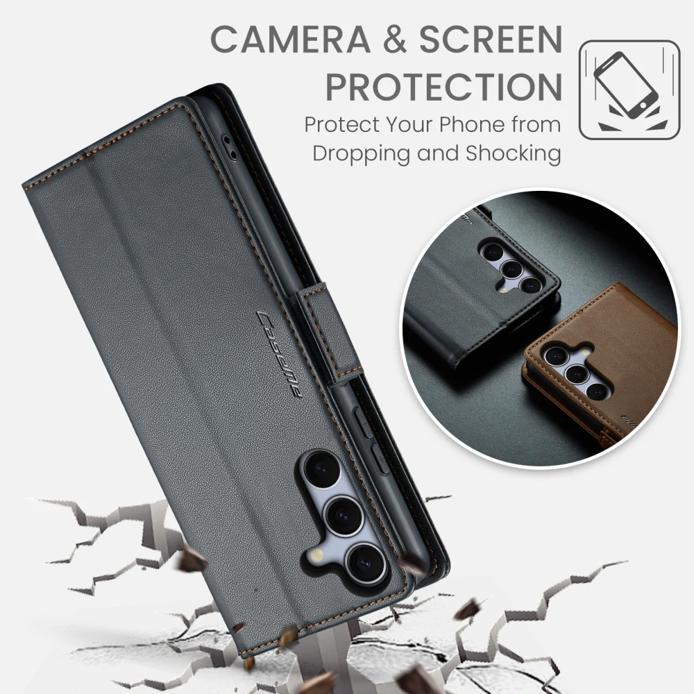 Pouzdro na Samsung Galaxy S25 FE CASEME smooth černé