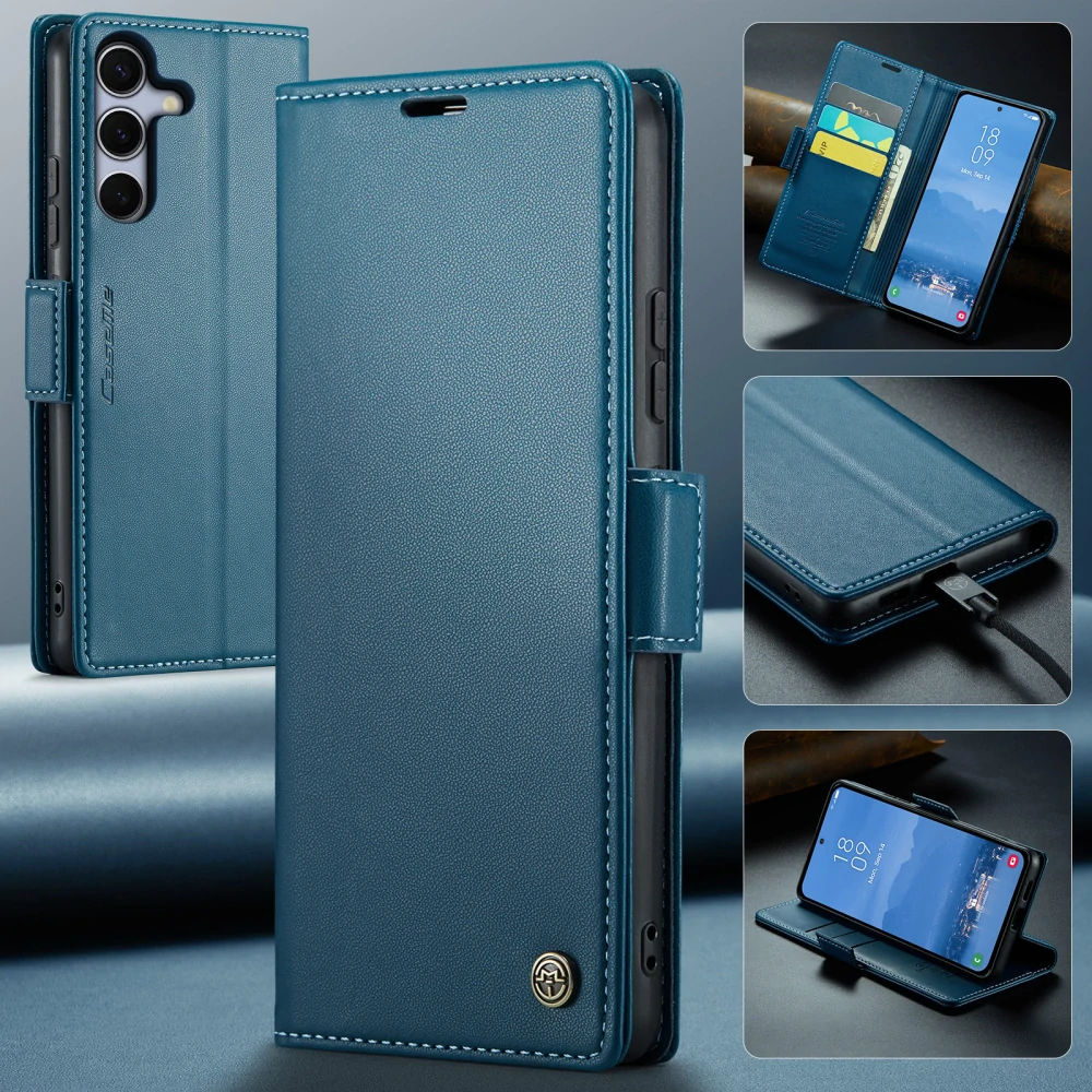 Pouzdro na Samsung Galaxy S25 FE CASEME smooth modré
