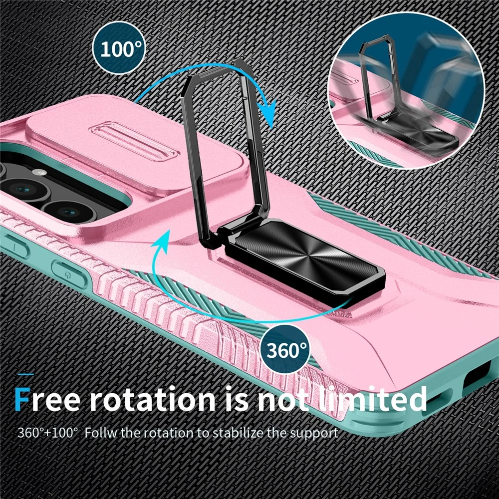 Kryt na Samsung Galaxy S25 FE odolný s krytkou na fotoaparát růžový