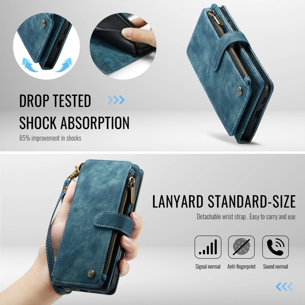 Pouzdro na Samsung Galaxy S25 FE CASEME Deluxe modré