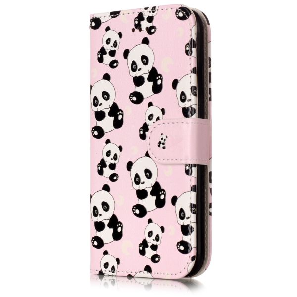 Pouzdro na iPhone 7 / 8 / SE ( 2020 / 2022 ) Panda růžové