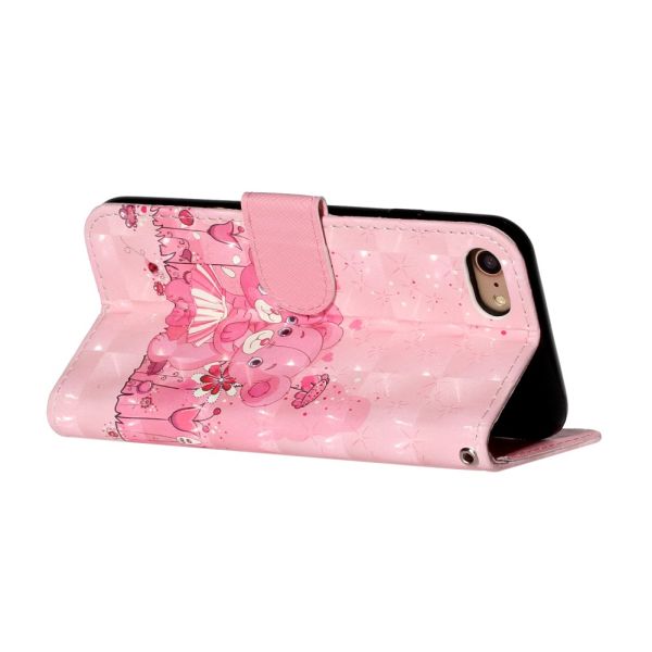 Pouzdro pro iPhone 7 / 8 / SE ( 2020 / 2022 ) Medvídek růžové