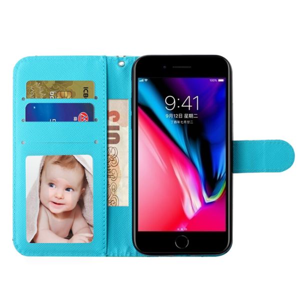 Pouzdro na iPhone 7 Plus / 8 Plus Motýl modré