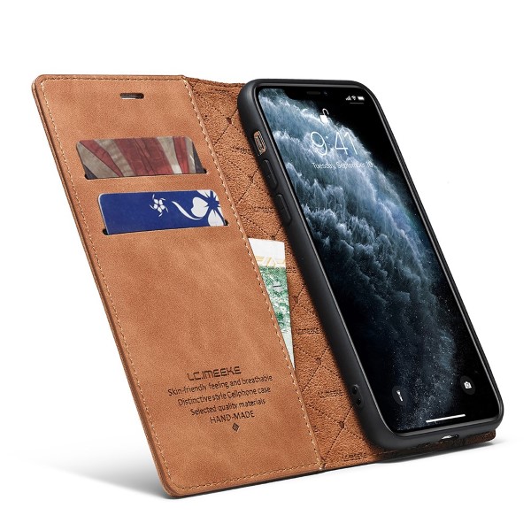 Pouzdro LC.IMEEKE pro iPhone 11 Pro hnědé