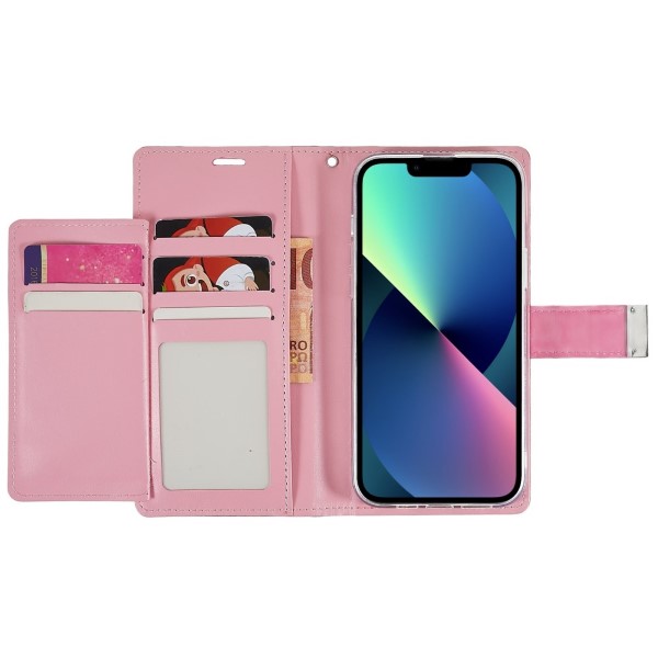 MERCURY iPhone 14 pouzdro RICH DIARY růžové