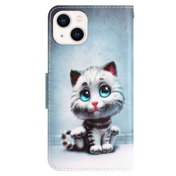 Pouzdro pro iPhone 14 Kotě šedé