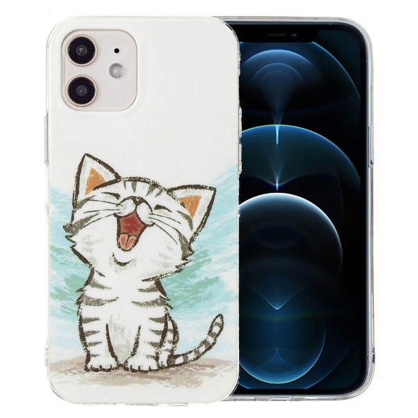 Kryt na iPhone 12 Mini svítící Kotě
