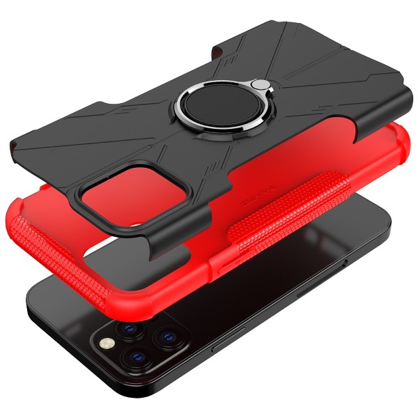 Kryt na iPhone 12 / 12 Pro odolný Tire 2 červený