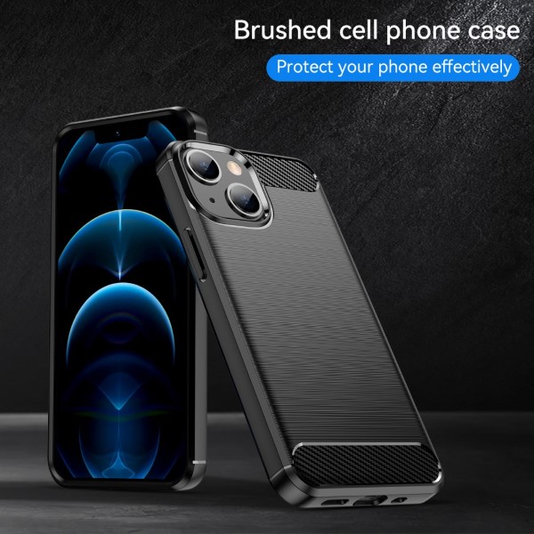 Kryt na iPhone 13 Mini gumový Carbon černý