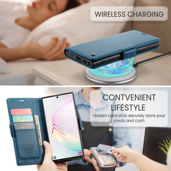 Pouzdro na Samsung Galaxy Note 10 Plus CASEME smooth modré