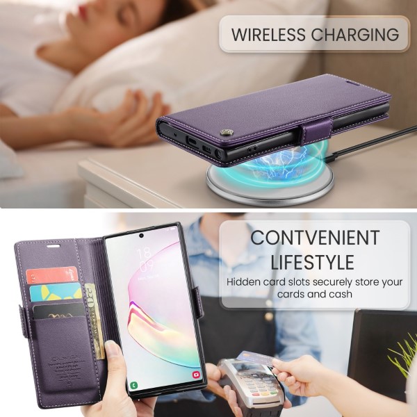 Pouzdro na Samsung Galaxy Note 10 Plus CASEME smooth fialové