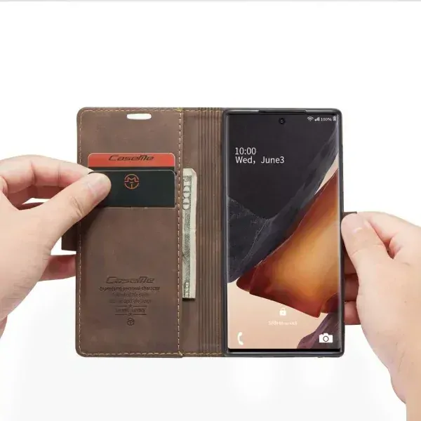 Pouzdro na Samsung Galaxy Note 20 CASEME hnedé