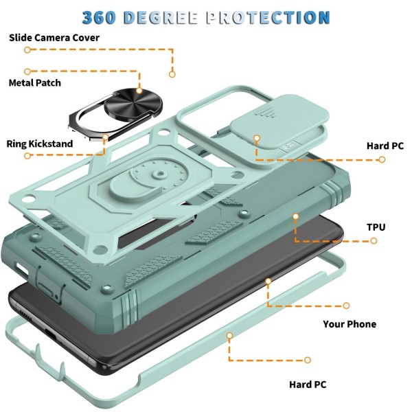 Kryt na Samsung Galaxy Note 20 Ultra odolný s krytkou na fotoaparát modrý