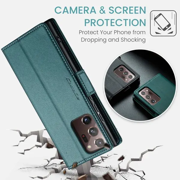 Pouzdro na Samsung Galaxy Note 20 Ultra CASEME smooth zelené