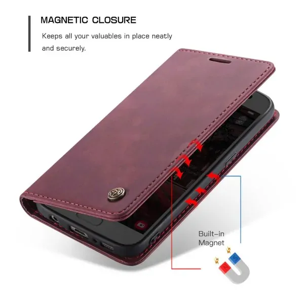 Pouzdro na Samsung Galaxy S7 Edge CASEME červené