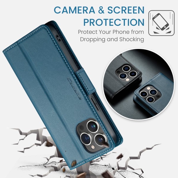 Pouzdro na iPhone 14 Pro Max CASEME Smooth modré