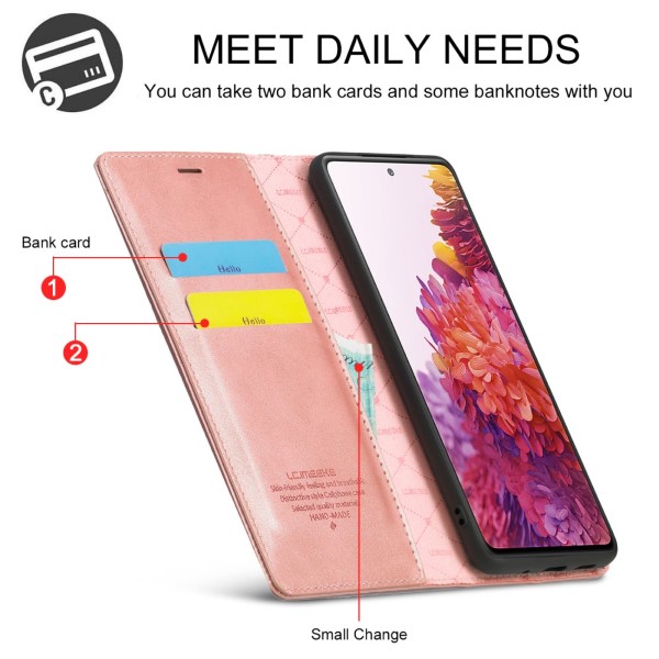 Pouzdro LC.IMEEKE pro Samsung Galaxy S20 FE růžové