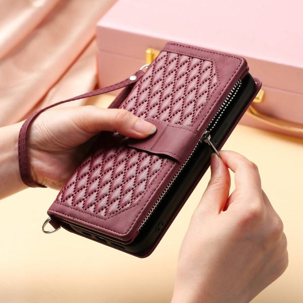 Pouzdro na Samsung Galaxy S20 FE Luxury Double Layer vínové
